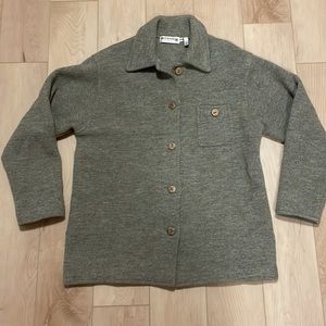 Vintage Rino Rossi Grey 100% Wool Shacket, sz M